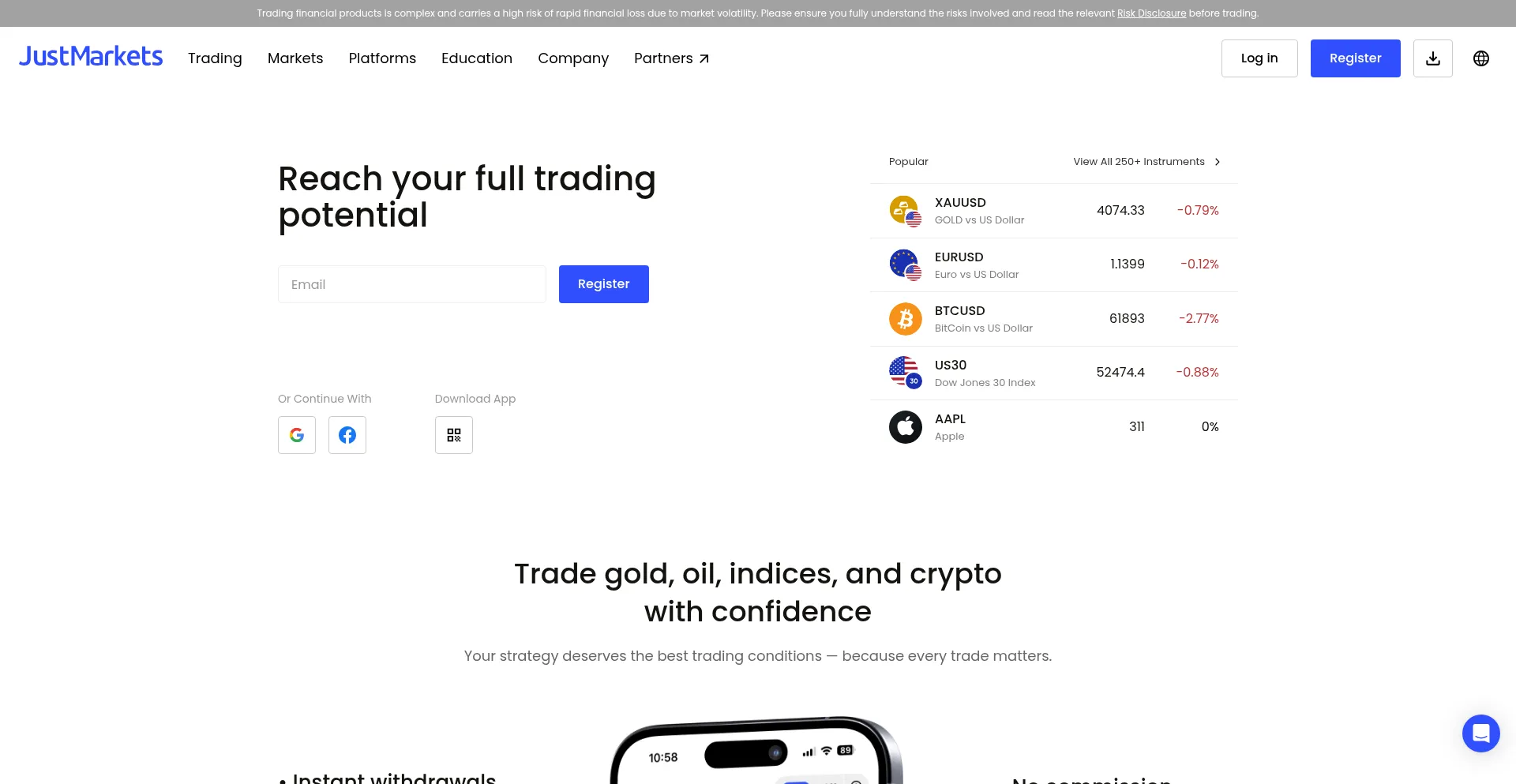 Justmarketsvn.pro