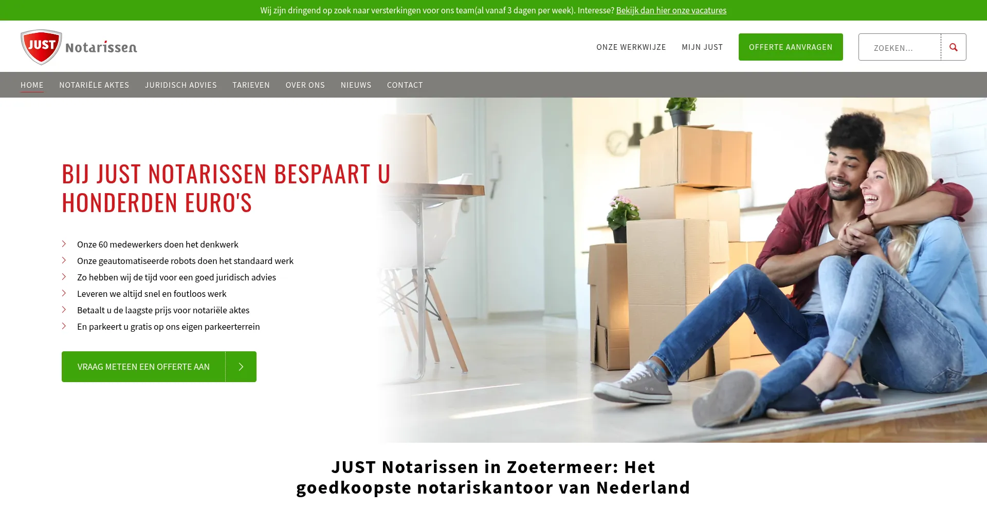¿És Seguro y Confiable Justnotarissen.nl?