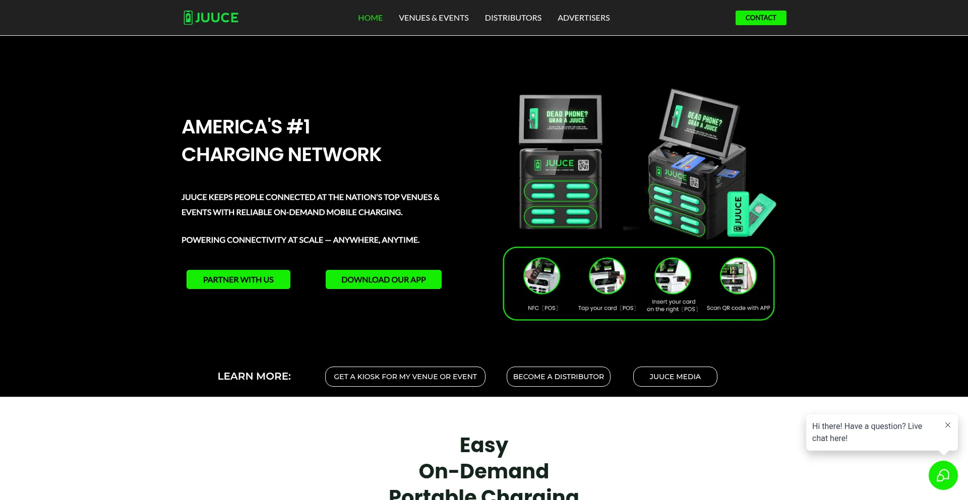 Website screenshot of Juuce.me
