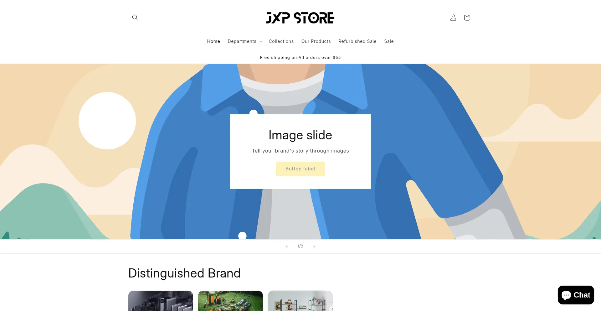 Website screenshot of Jxptrading.com