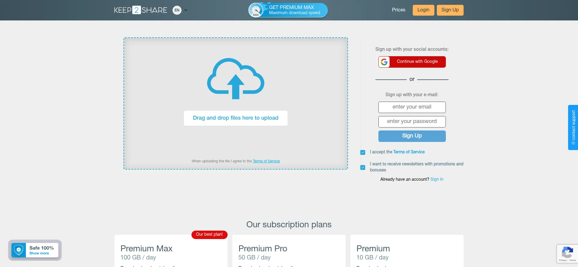 Website screenshot of K2s.cc