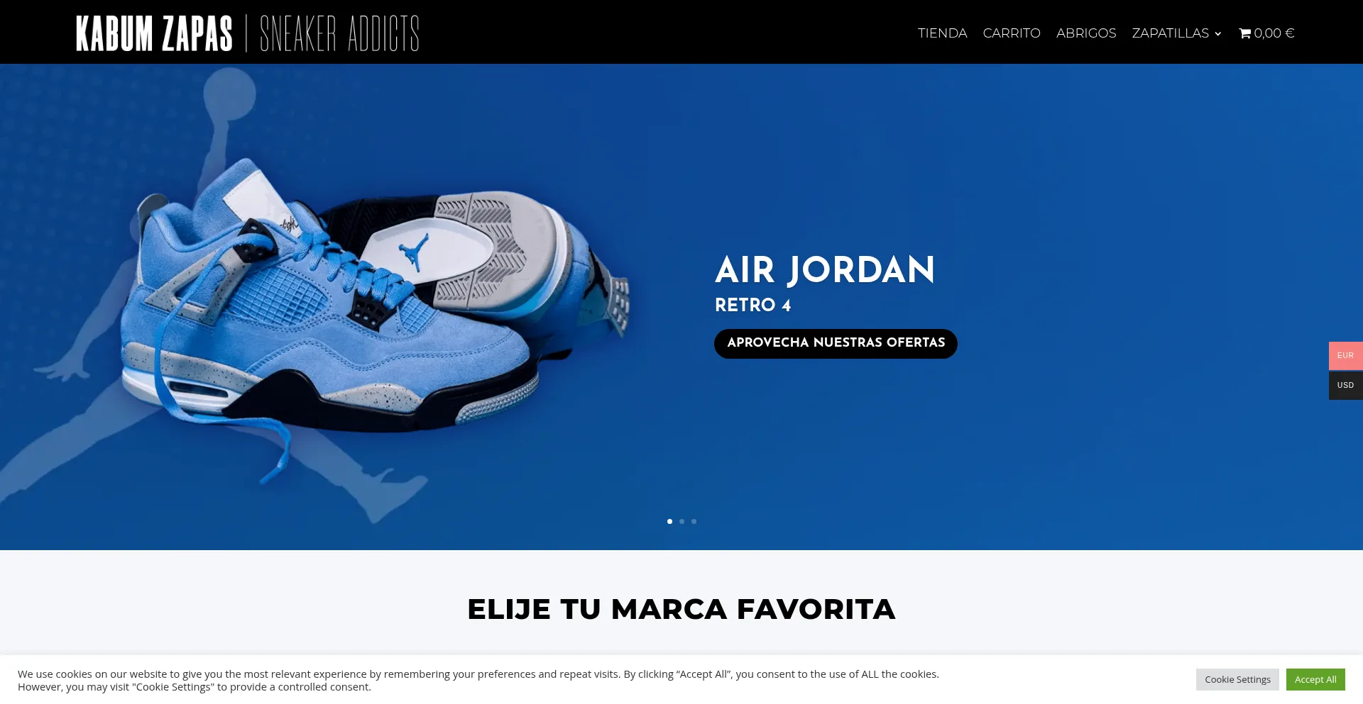 Website screenshot of Kabumzapas.com