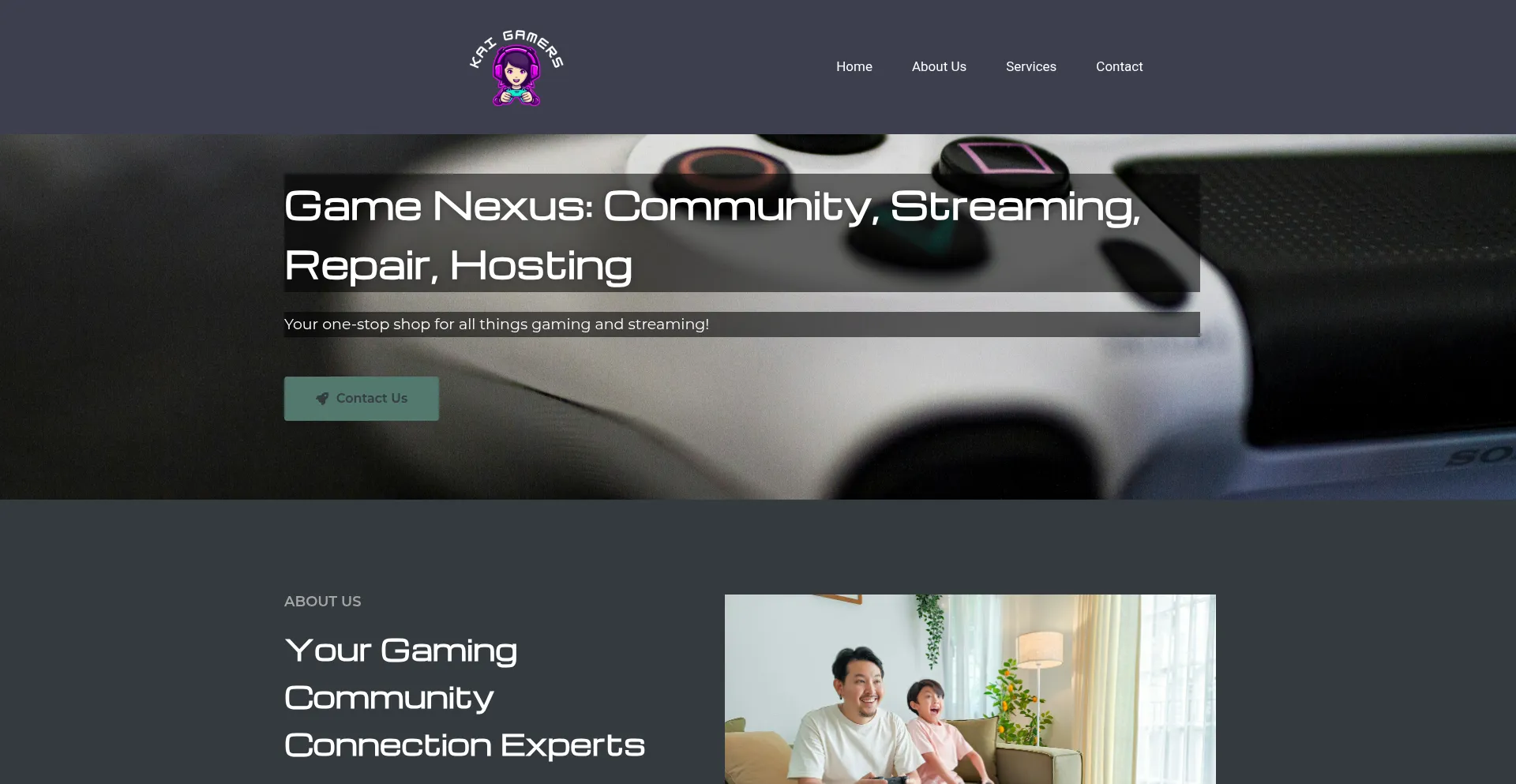 Website screenshot of Kaigamers.com