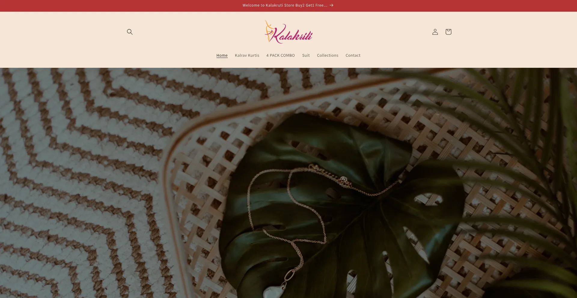 Website screenshot of Kalakunnj.in