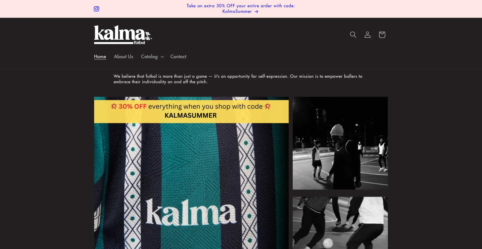 Website screenshot of Kalmafutbol.com
