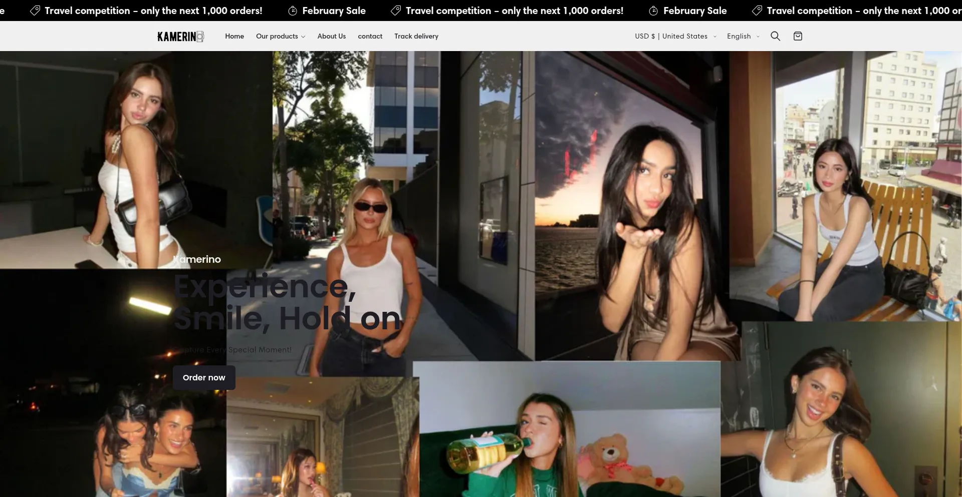Website screenshot of Kamerino.de