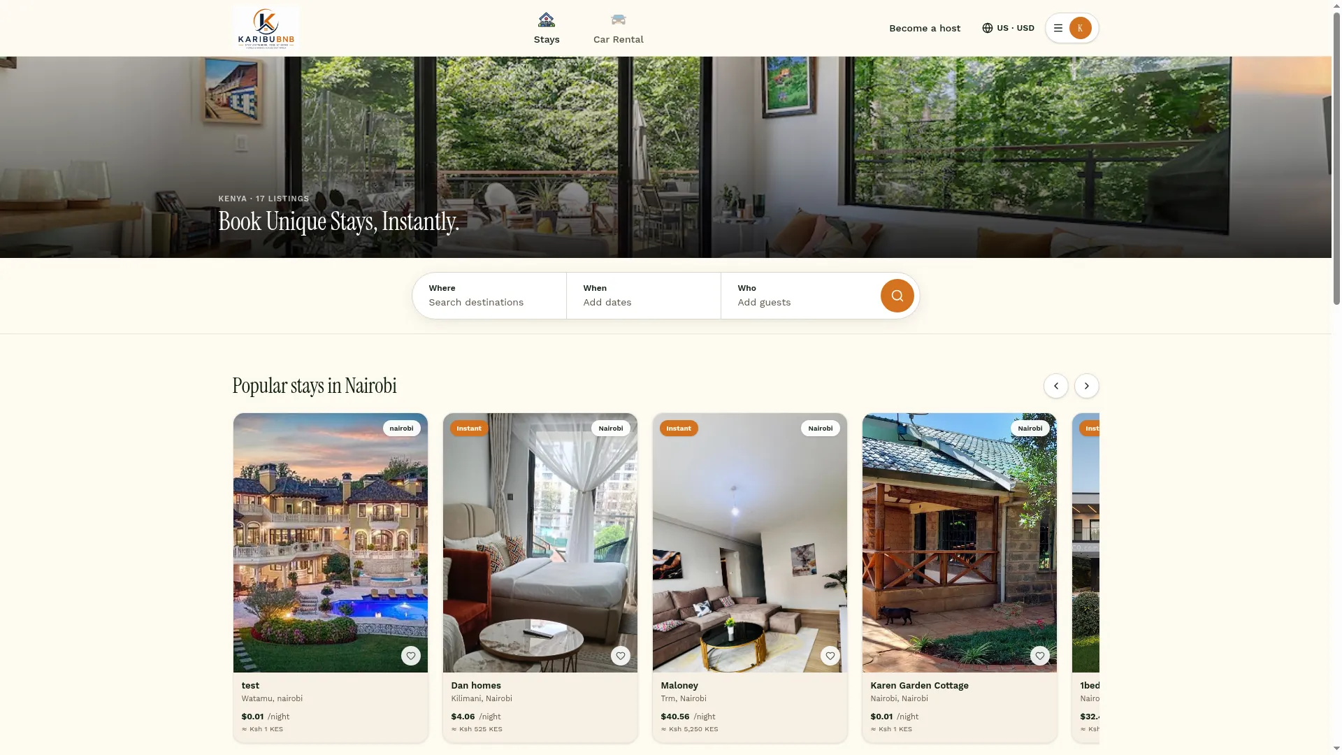 Karibubnb.com
