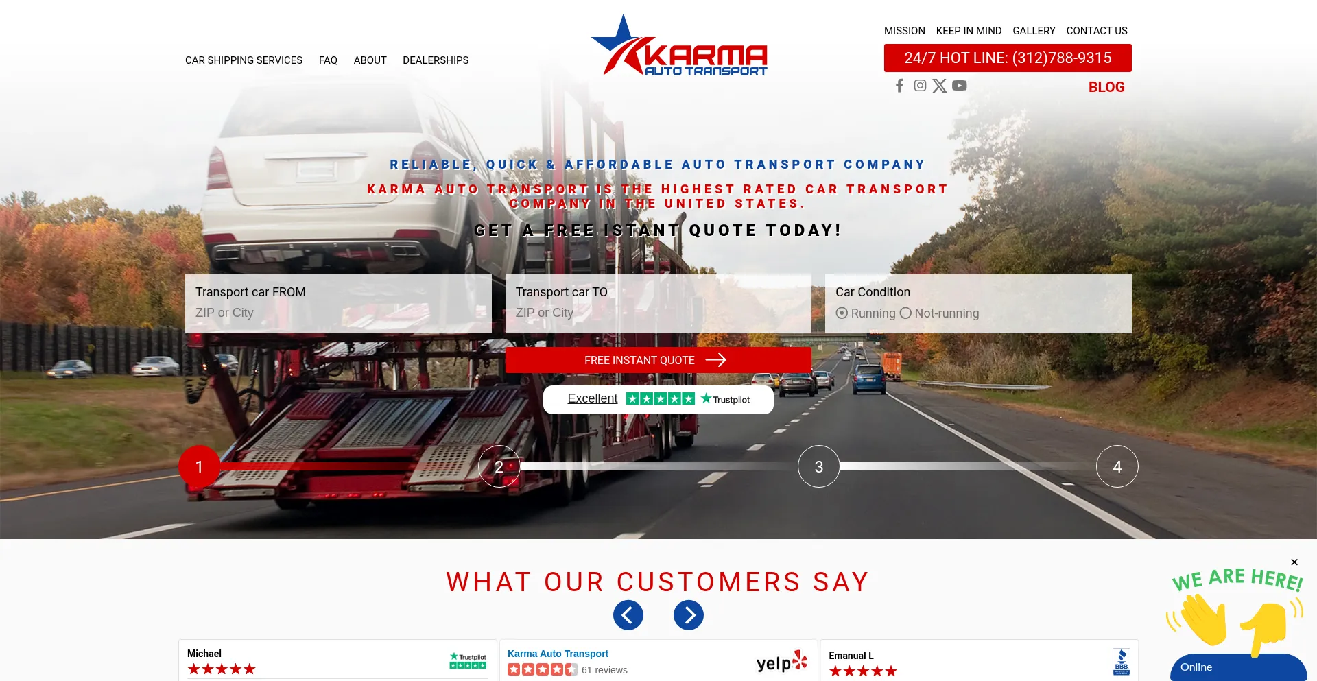 ¿És Seguro y Confiable Karmaautotransport.com?