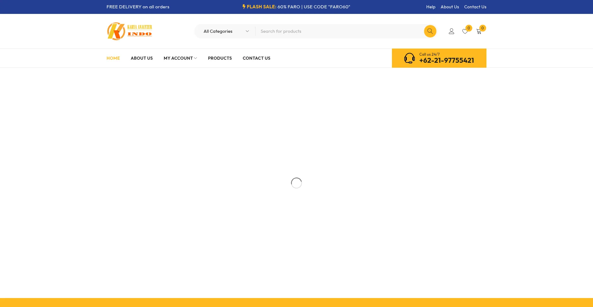 Website screenshot of Karyaanalyzerindo.com