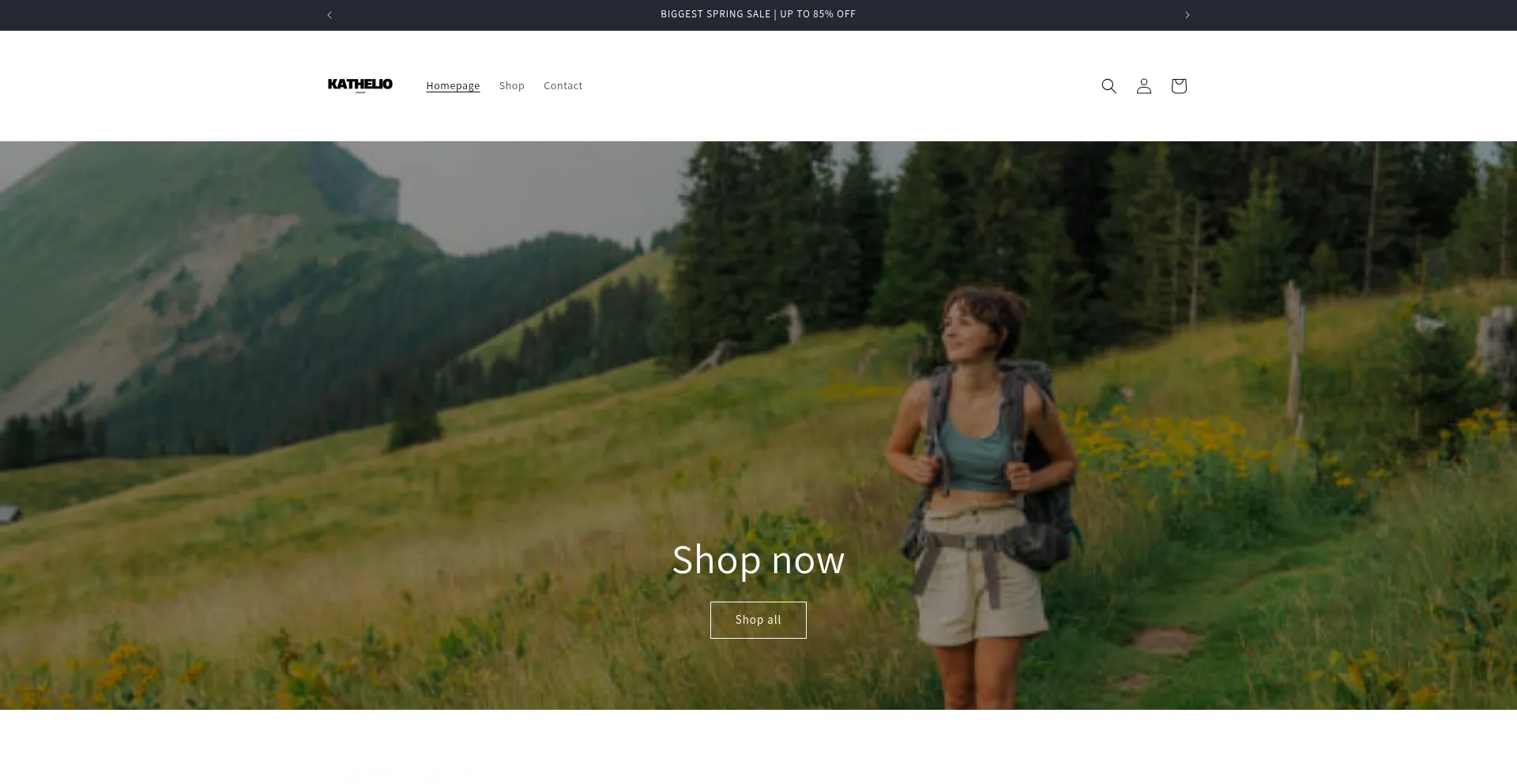 Website screenshot of Kathelio-shop.com