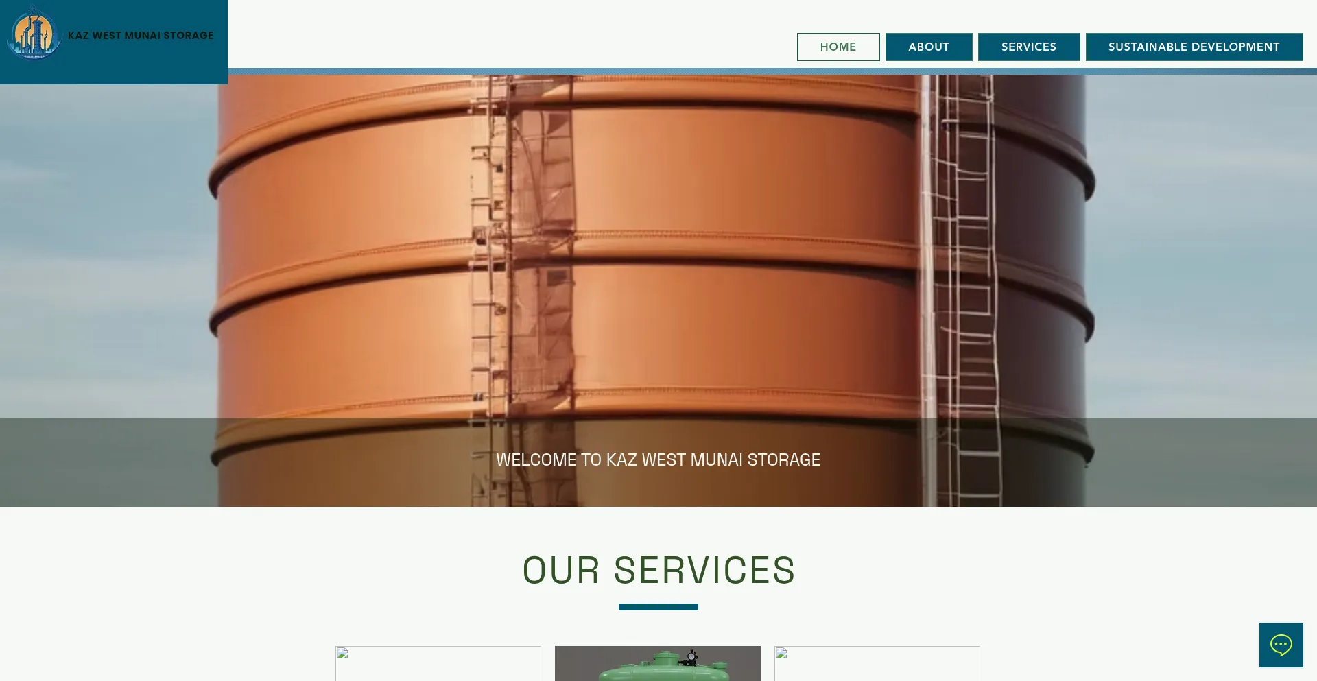 Website screenshot of Kazwestmunaistorage.com
