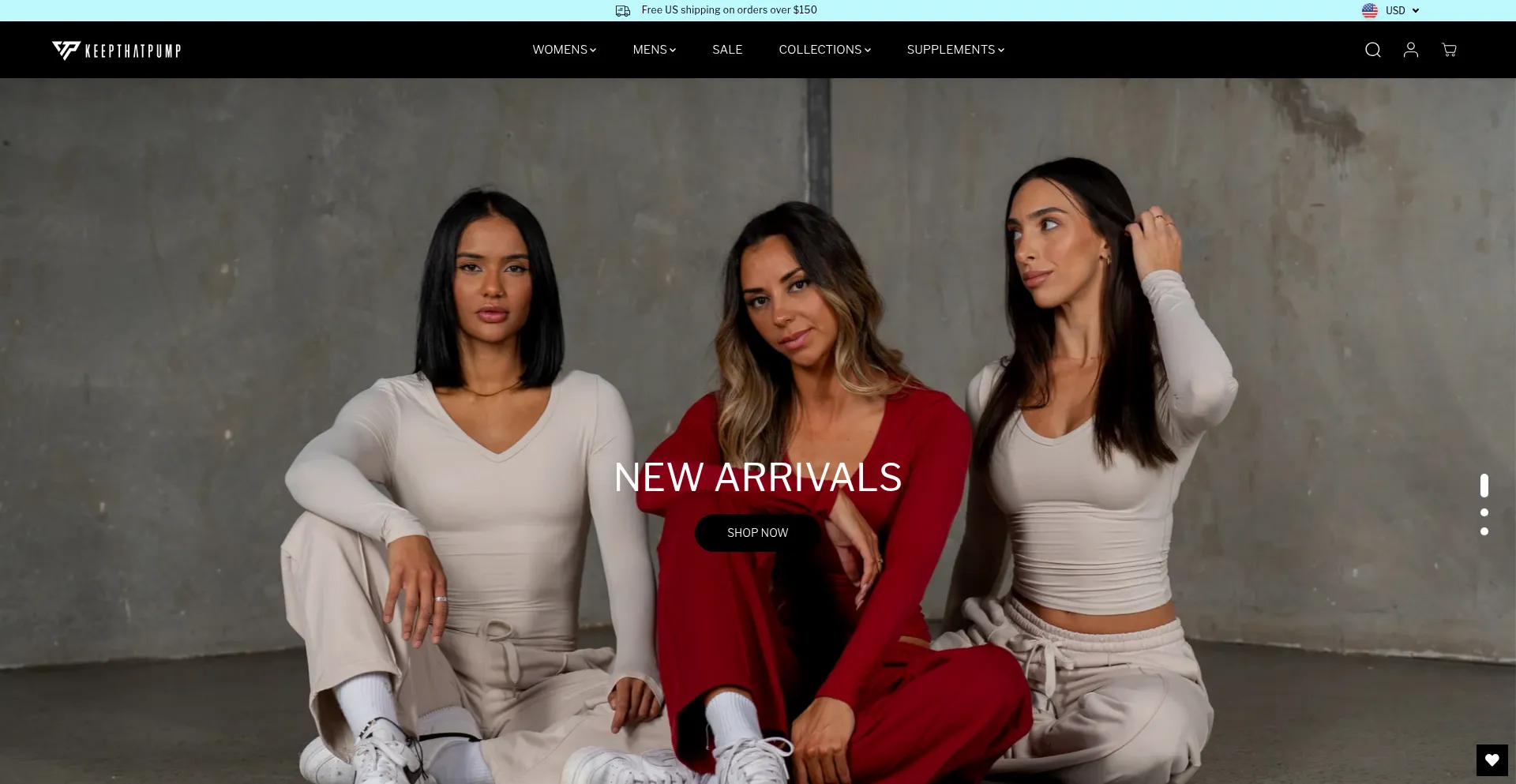 Website screenshot of Keepthatpump.com