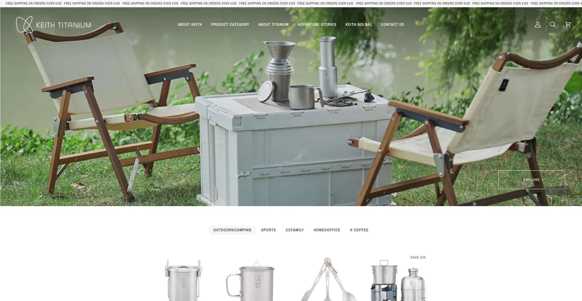 Website screenshot of Keith-ti.com