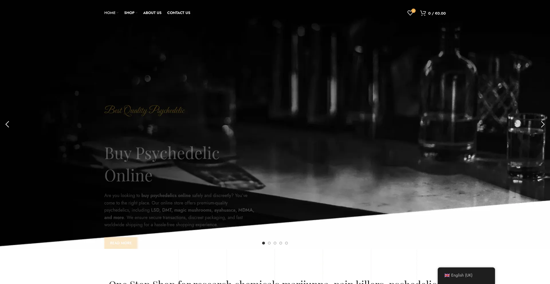 Website screenshot of Ketaminhaus.com