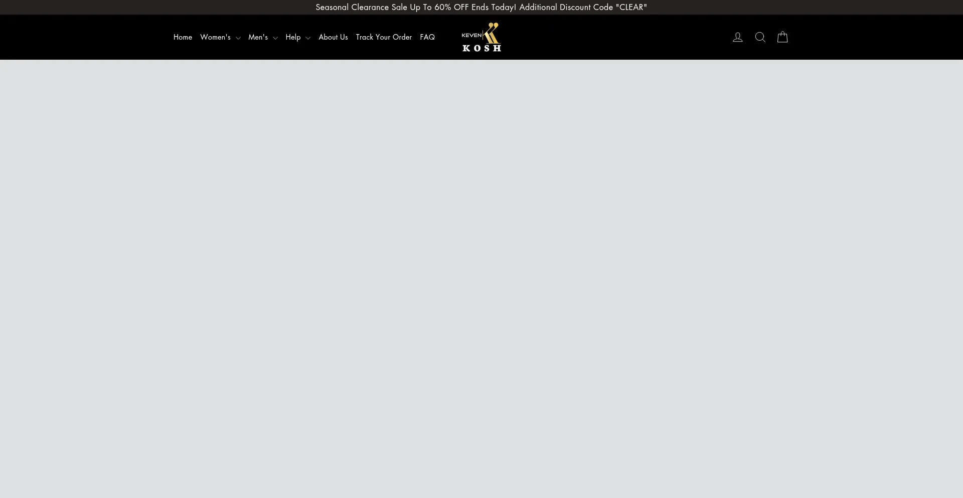 Website screenshot of Kevenkosh.com