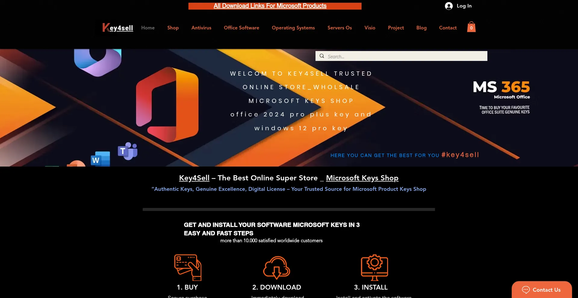 Website screenshot of Key4sell.com
