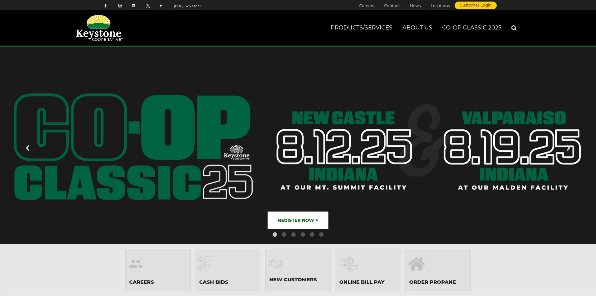 Website screenshot of Keystonecoop.com