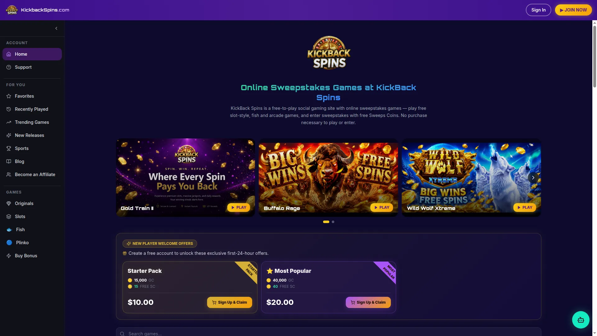 Kickbackspins.com