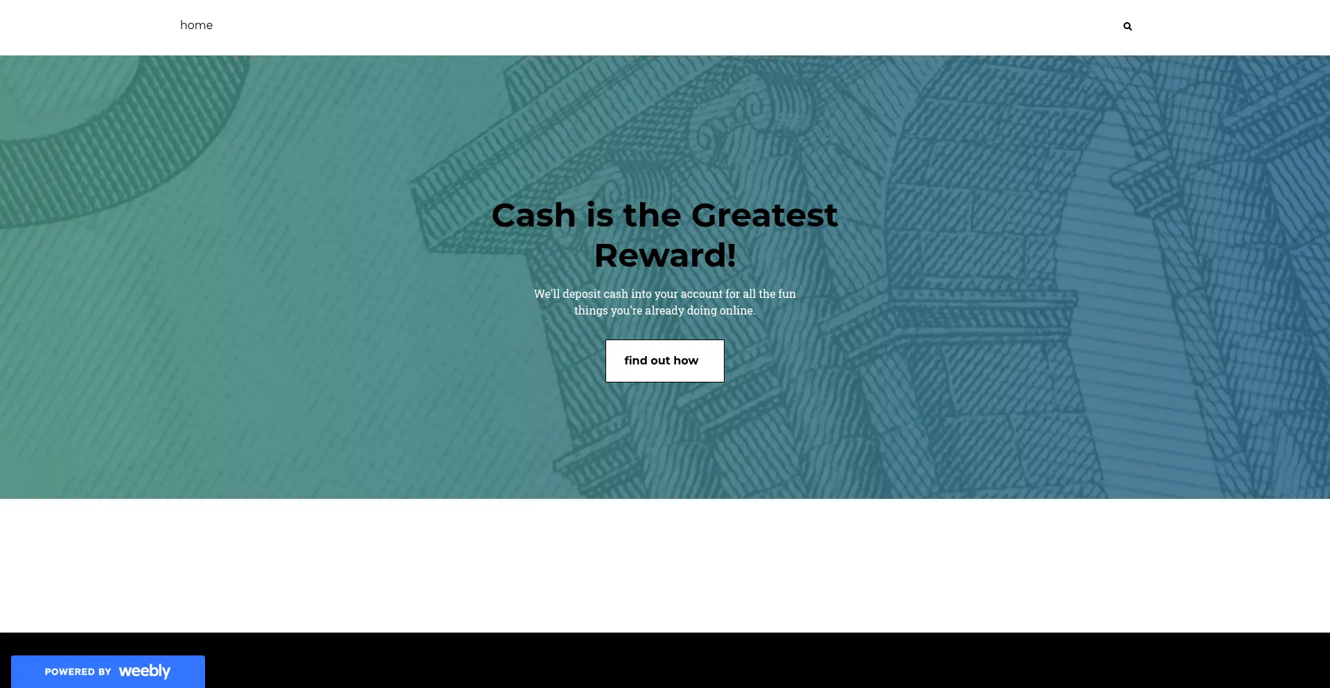 Website screenshot of Kickkash.weebly.com