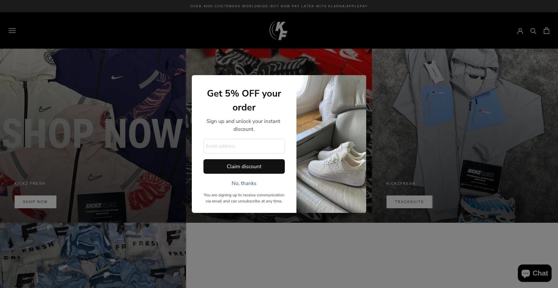 ¿És Seguro y Confiable Kickzfresh.co.uk?