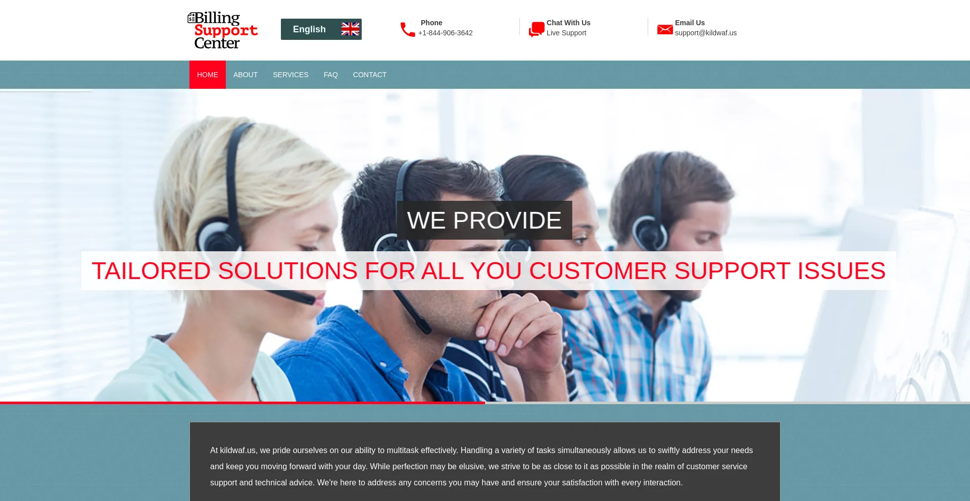 Website screenshot of Kildwaf.us