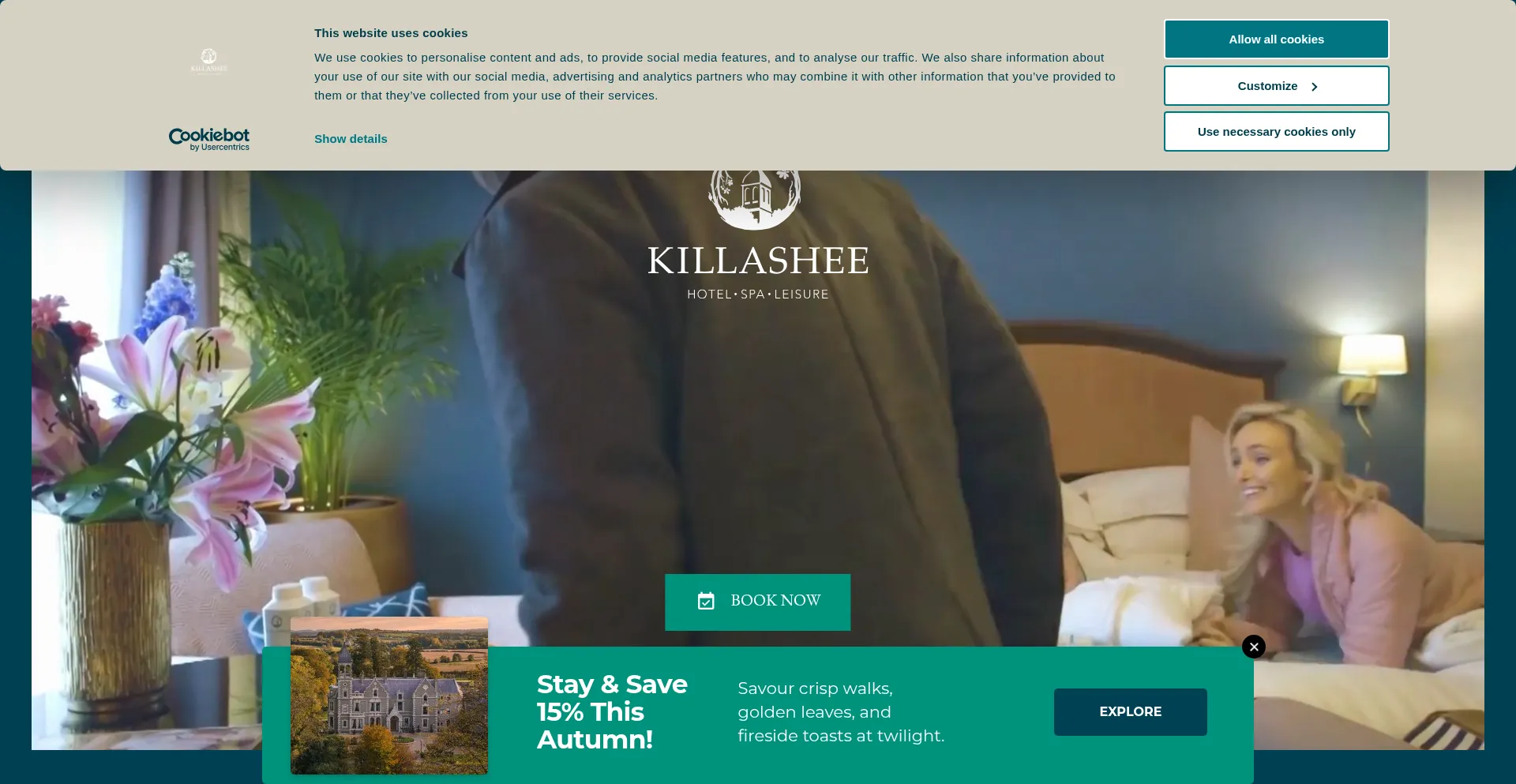Website screenshot of Killasheehotel.com