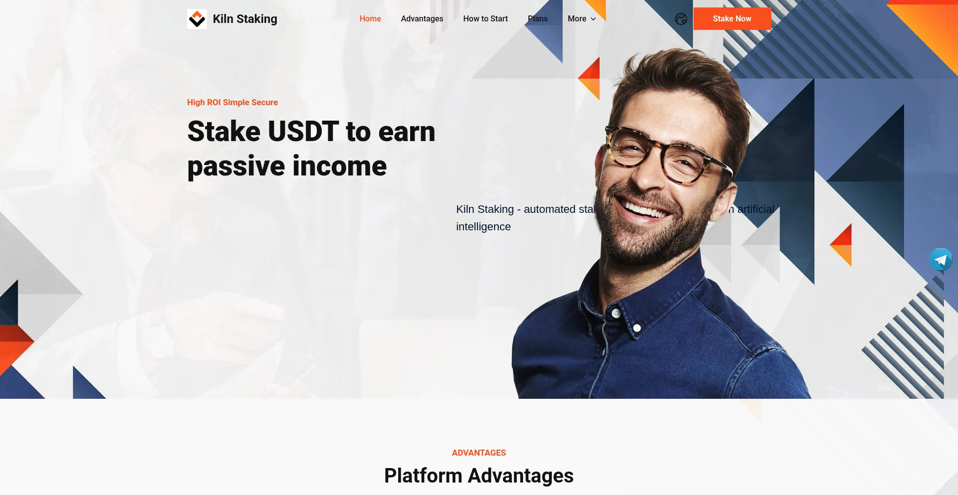 Website screenshot of Kilnstaking.vip