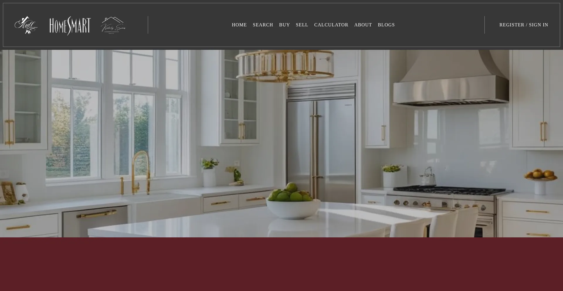Website screenshot of Kimberlyevansrealestate.com