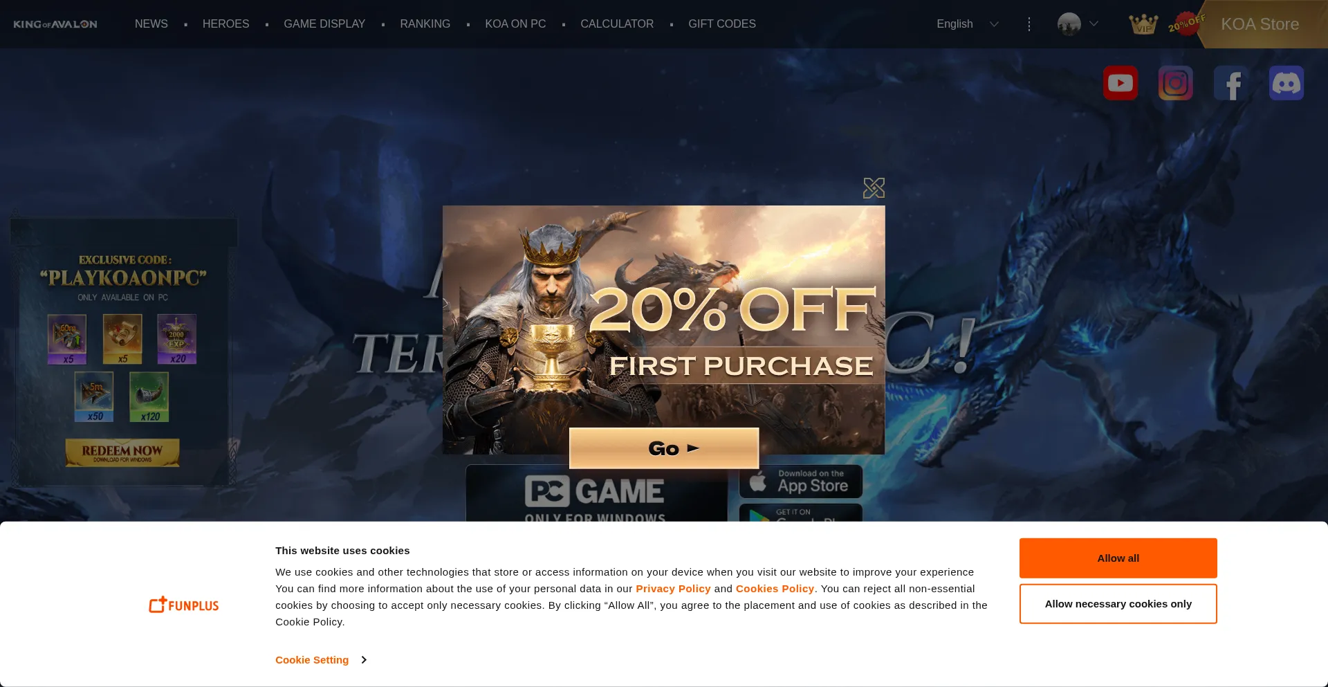 Kingofavalon.game Screenshot