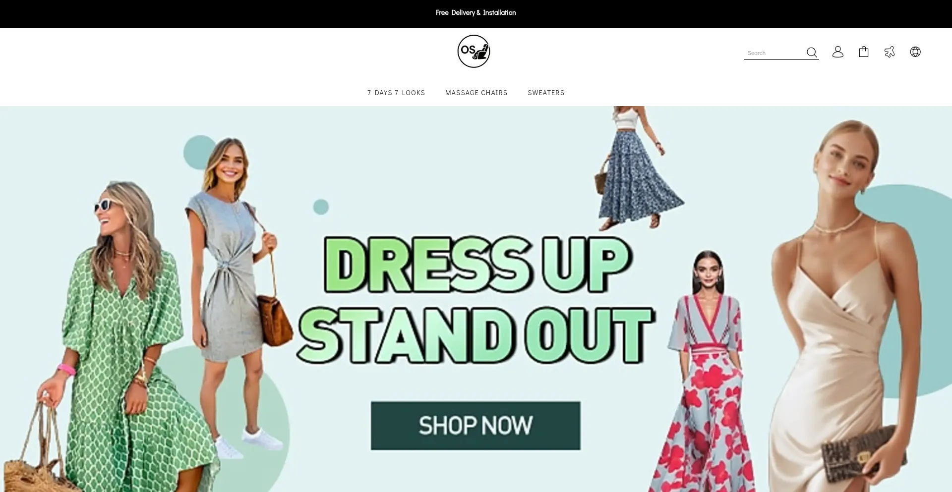 Website screenshot of Kinnaris.shop