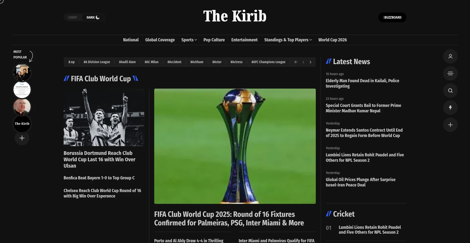Website screenshot of Kirib.co