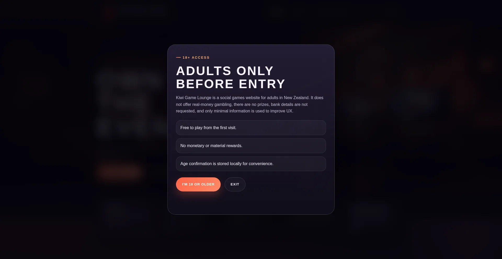 Kiwigamelounge.com