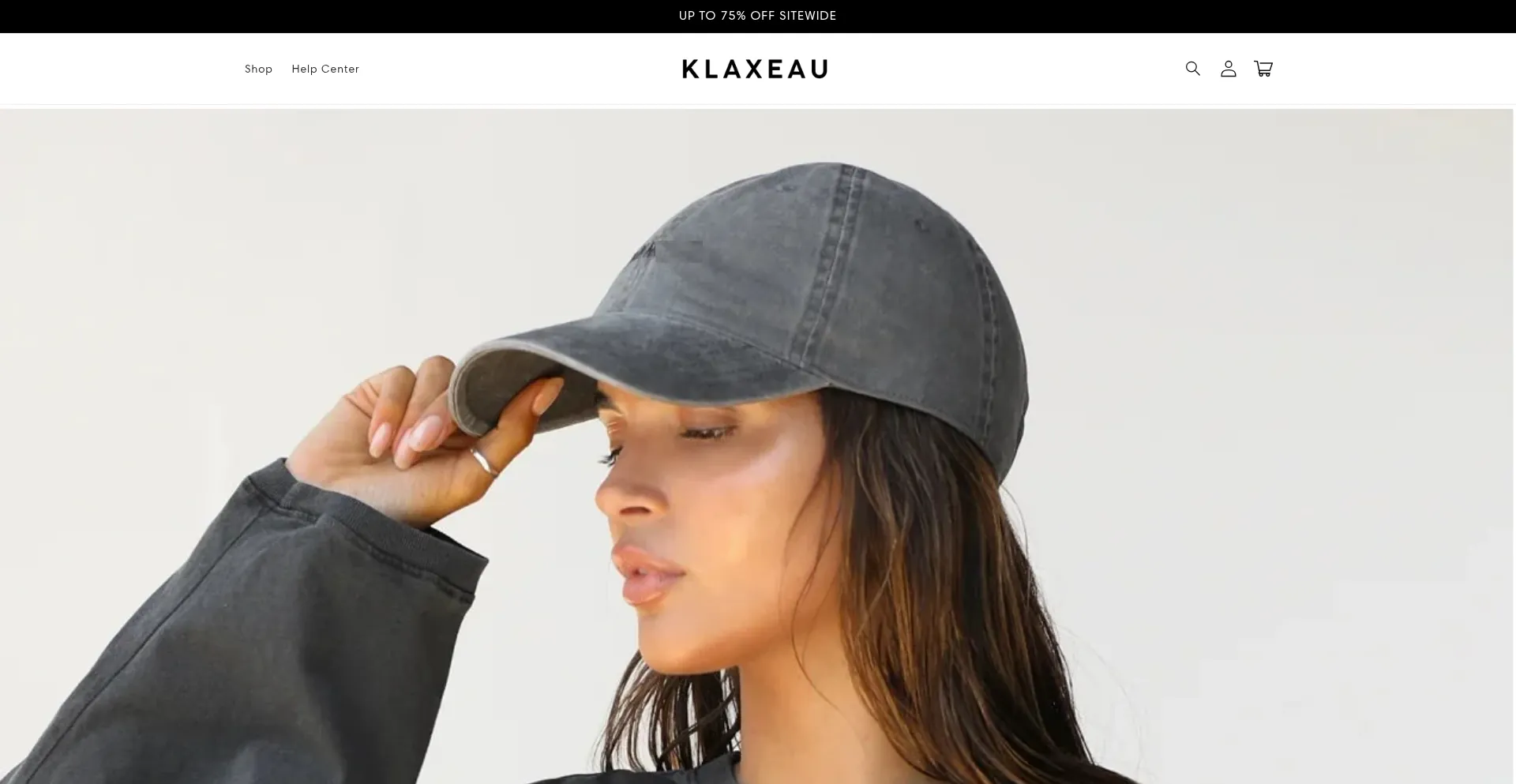 Website screenshot of Klaxeau.com