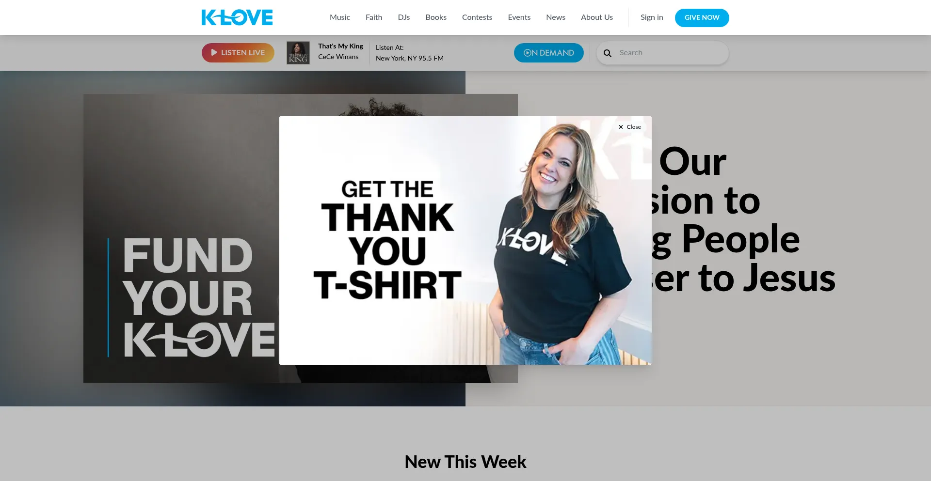 Klove.com Screenshot