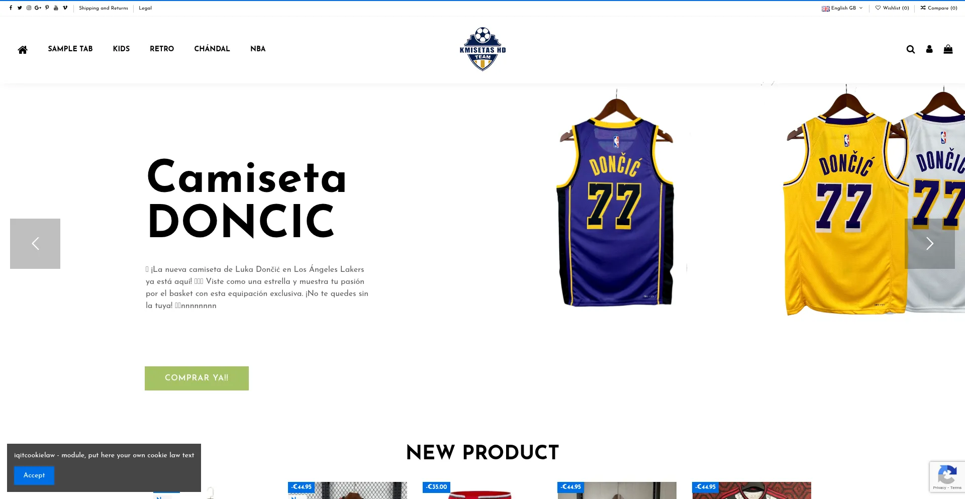 Website screenshot of Kmisetashd.es
