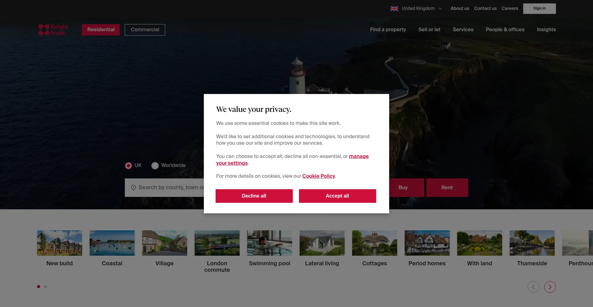 ¿És Seguro y Confiable Knightfrank.co.uk?