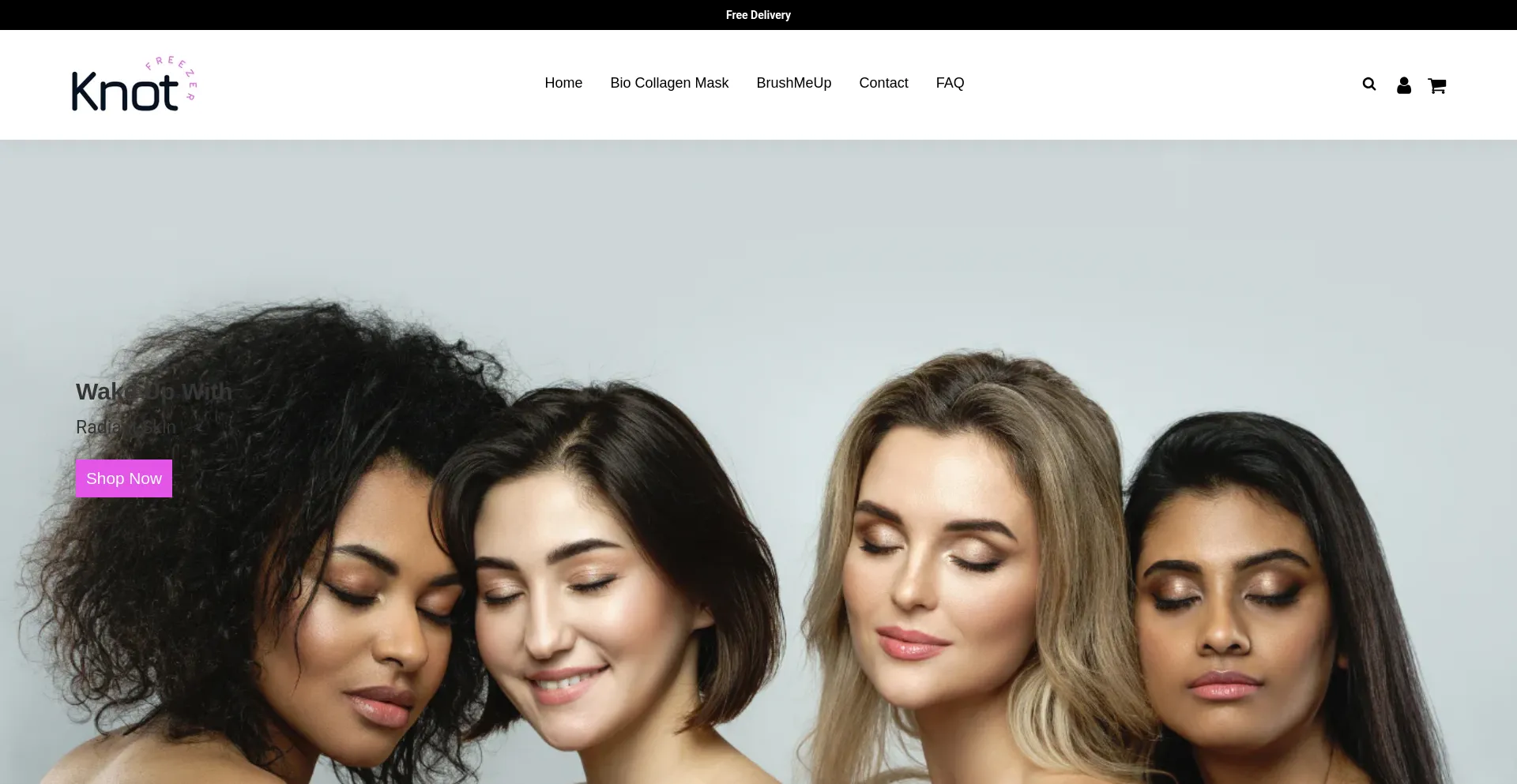 Website screenshot of Knotfreezer.co.za