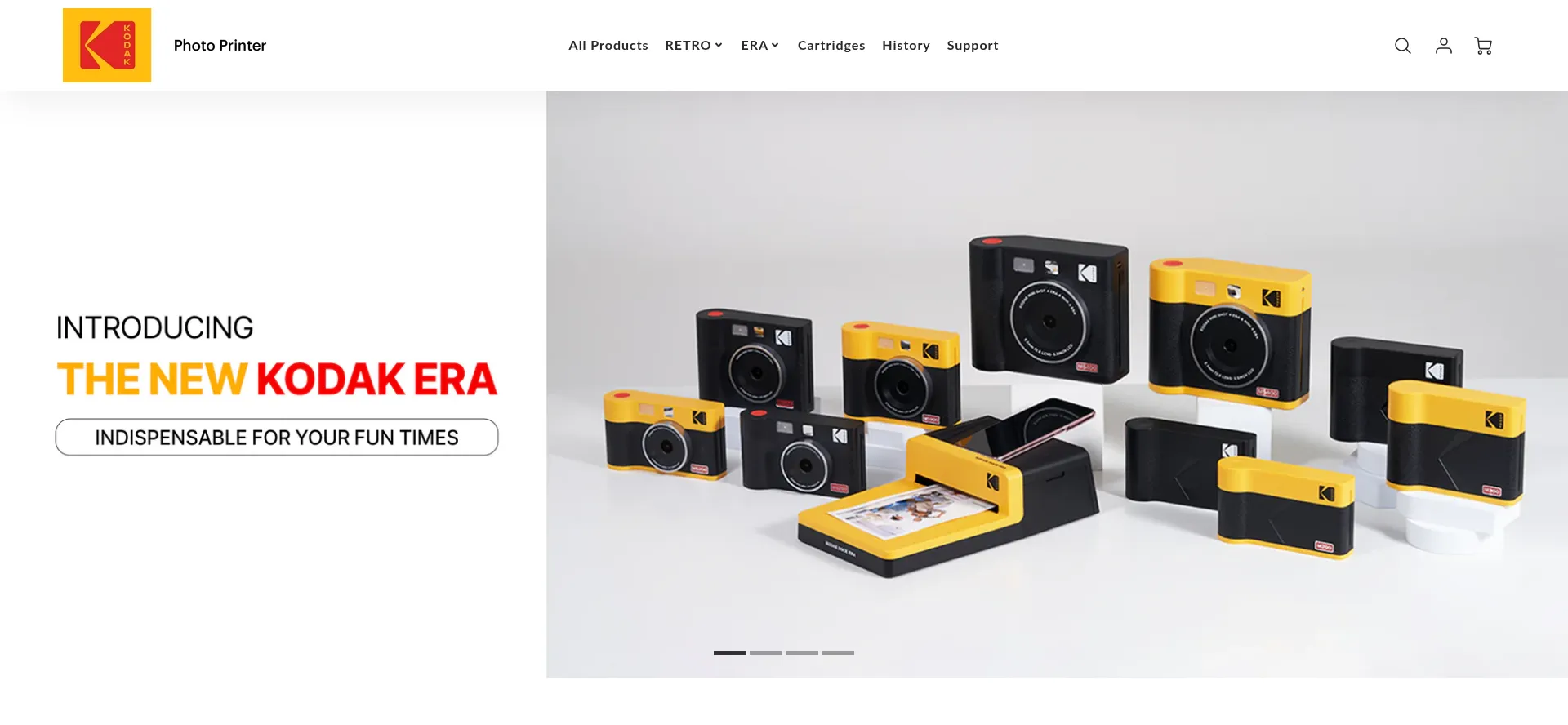 Website screenshot of Kodakphotoprinter.eu