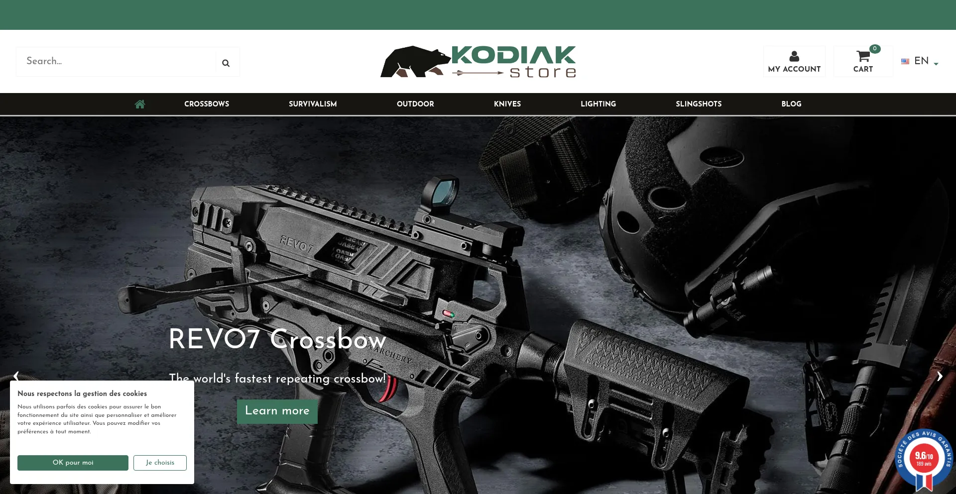 ¿És Seguro y Confiable Kodiak-store.fr?