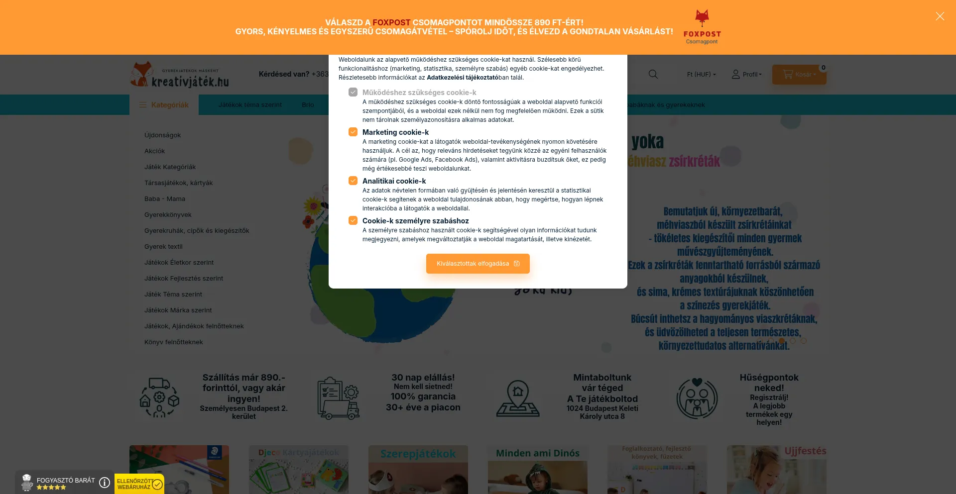 ¿És Seguro y Confiable Kreativjatek.hu?
