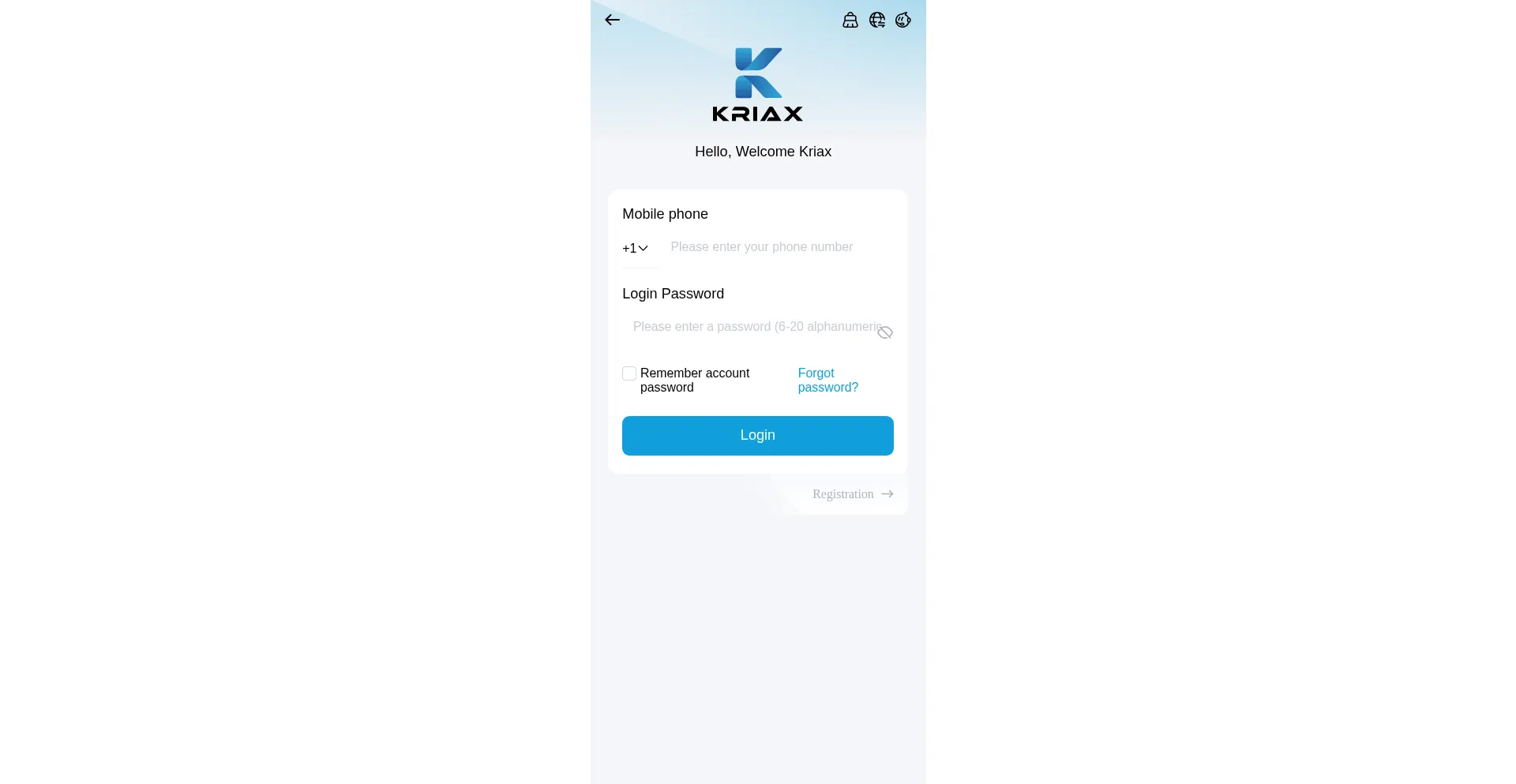 Website screenshot of Kriax.cc