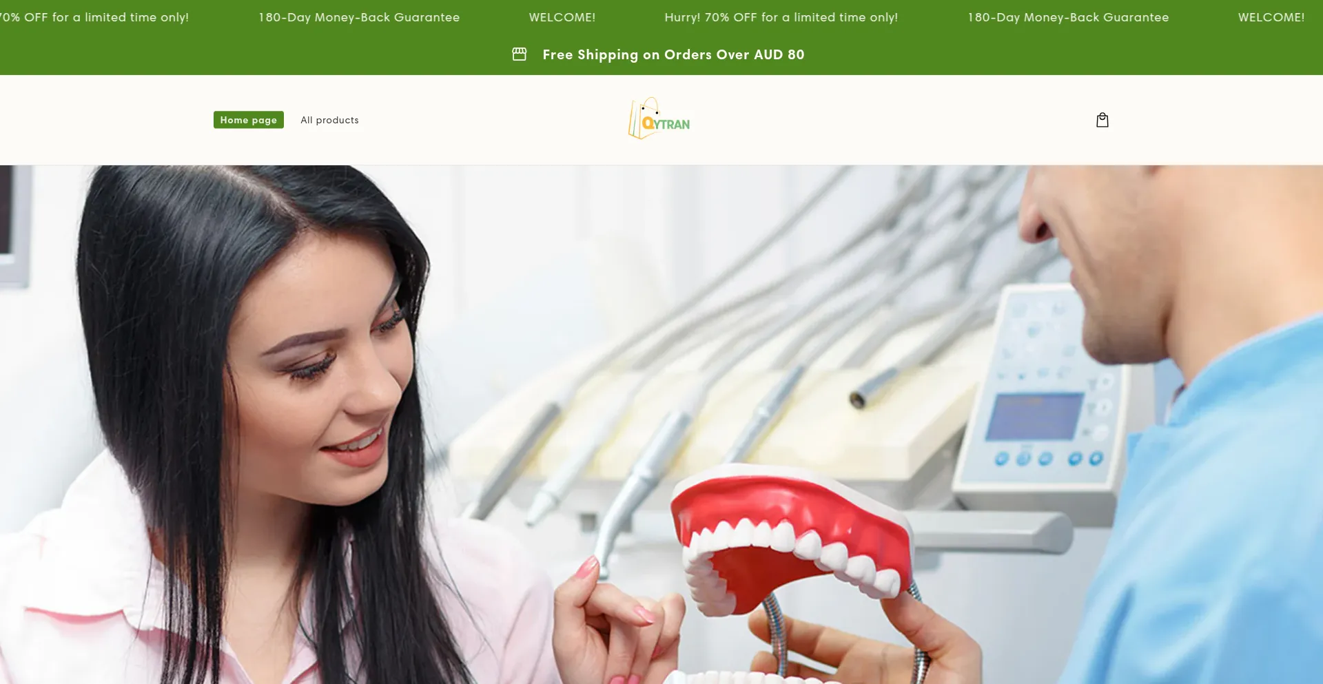 Website screenshot of Kryvon.com