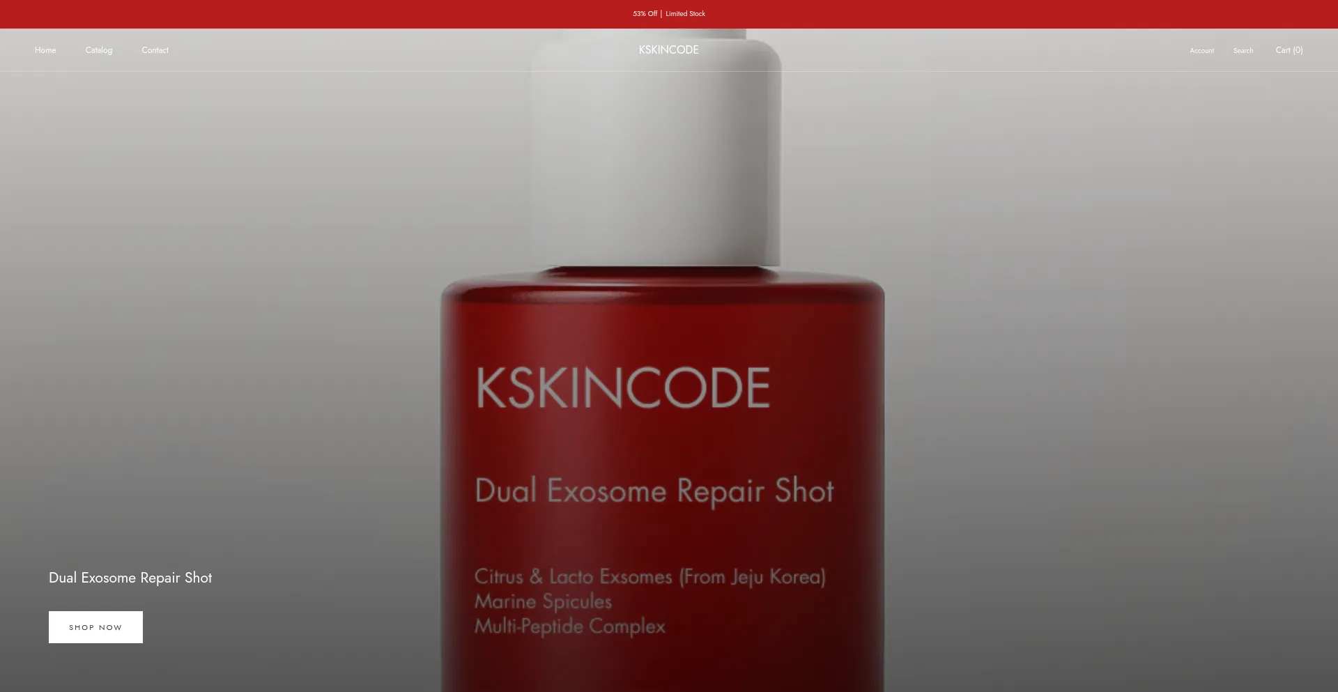 Website screenshot of Kskincode.com