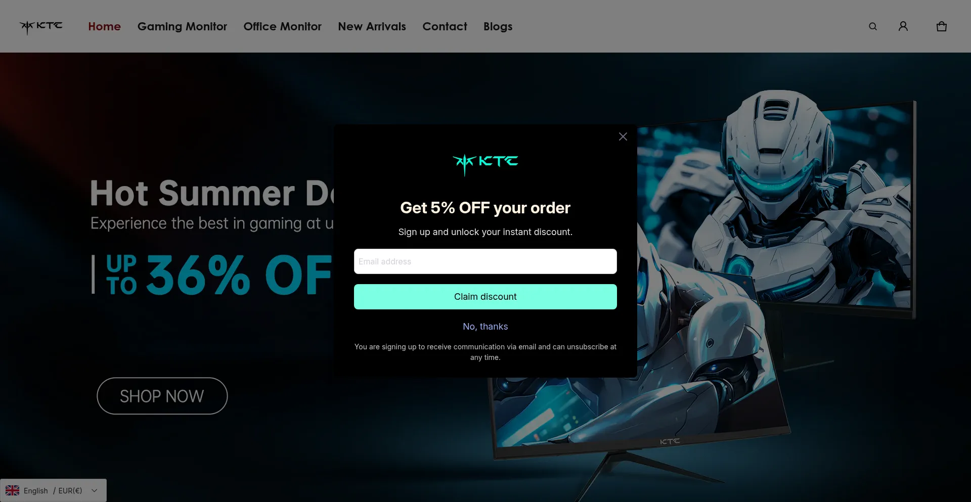 Website screenshot of Ktcplay.eu