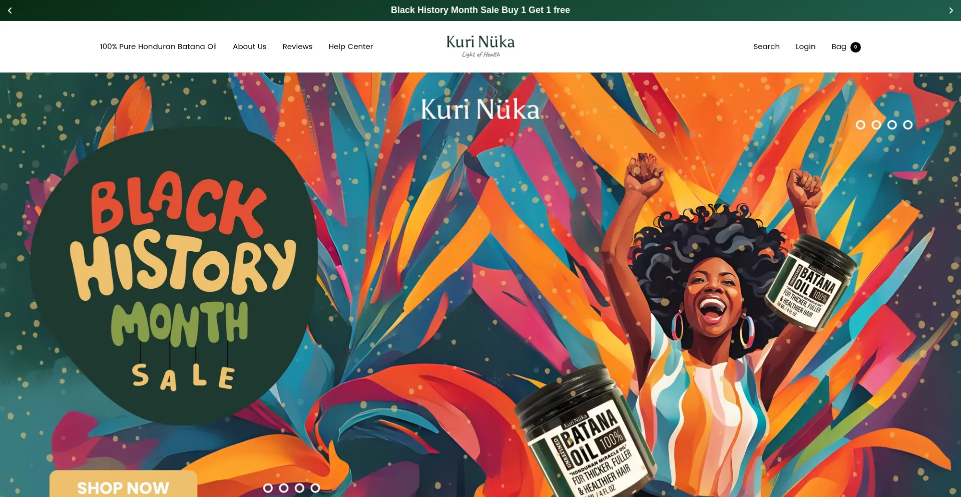 Website screenshot of Kurinuka.com