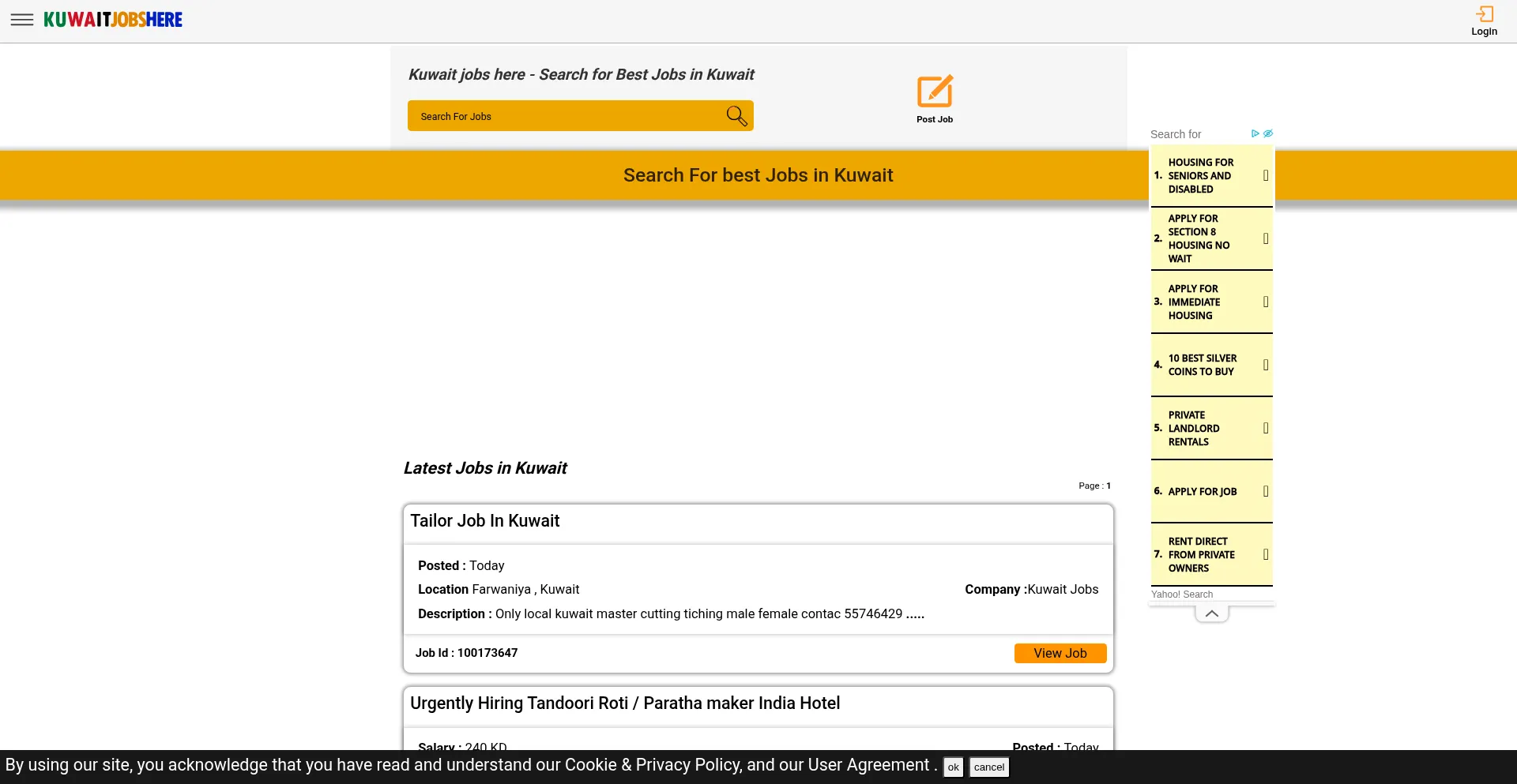 ¿És Seguro y Confiable Kuwaitjobshere.com?