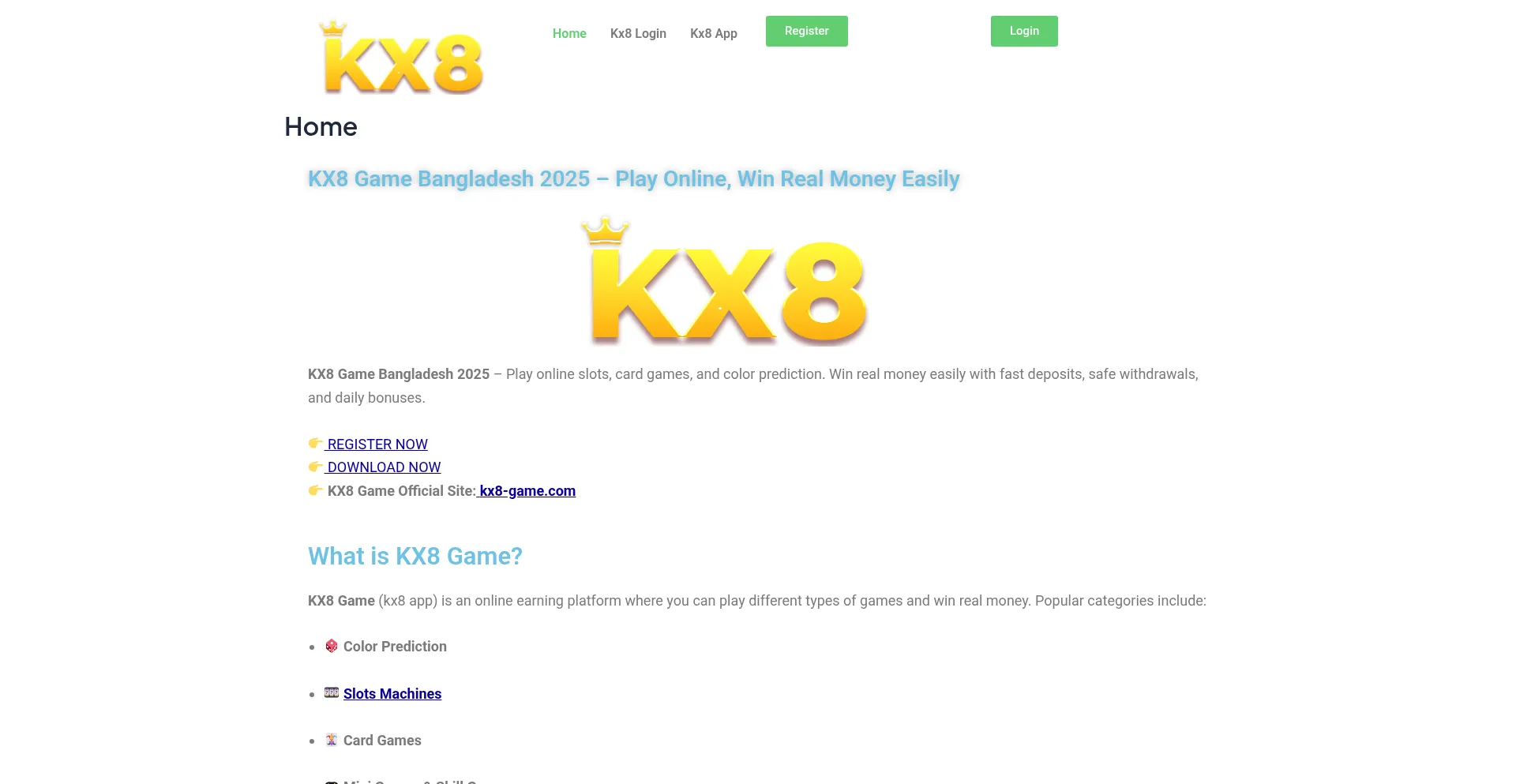 ¿És Seguro y Confiable Kx8-game.com?