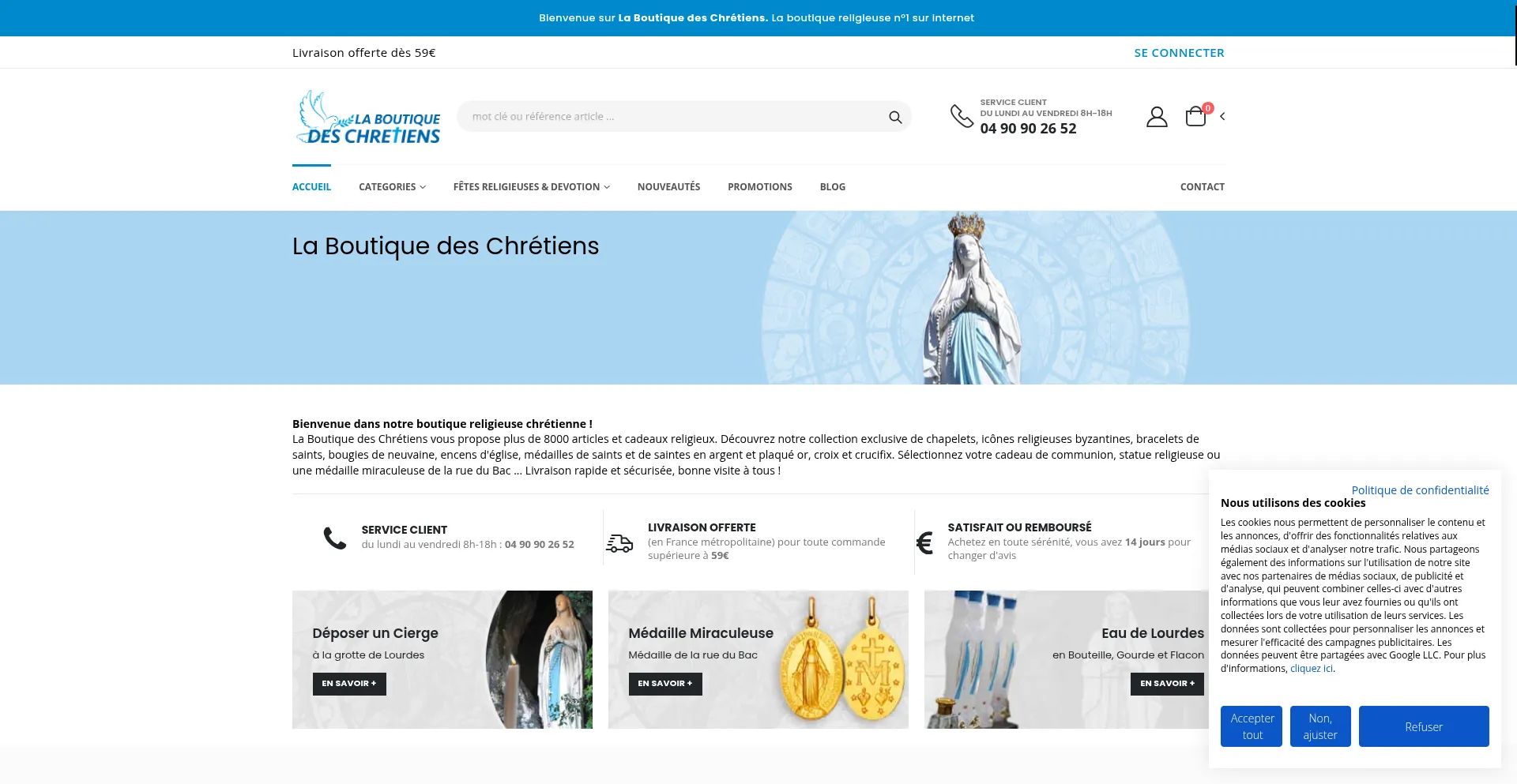 ¿És Seguro y Confiable La-boutique-des-chretiens.com?