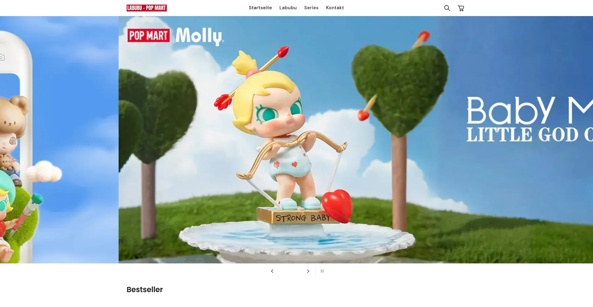 Website screenshot of Labubu-popmart.de