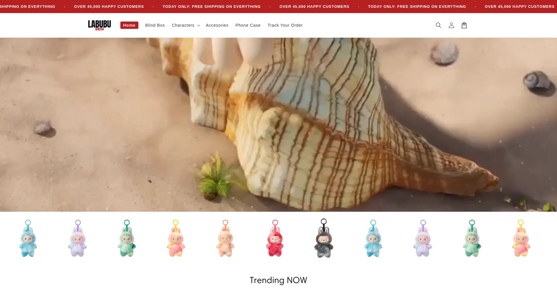 Website screenshot of Labubuofficial.com.co